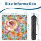 Bold Floral Mini Mahjong Mat 20.9"x20.9" (Ship Rolled up)