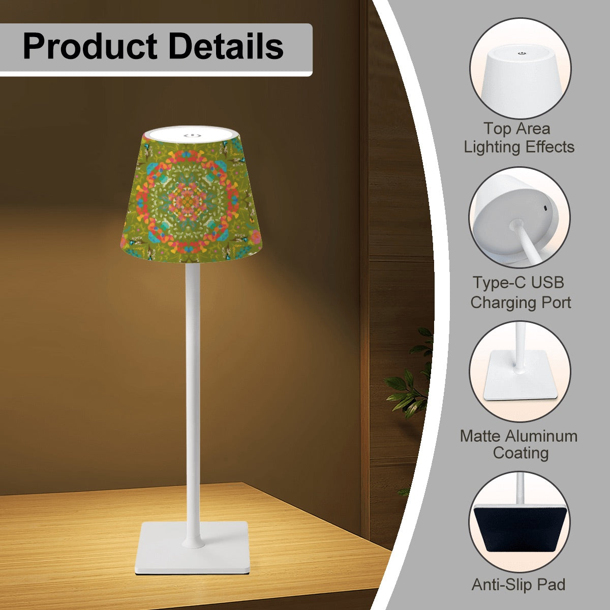 2026 Spring Design- LED Cordless Table Lamp for Mahjong