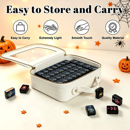 Paws, paws, paws Gothic Dessert Halloween Mahjong Tiles  Single Layer