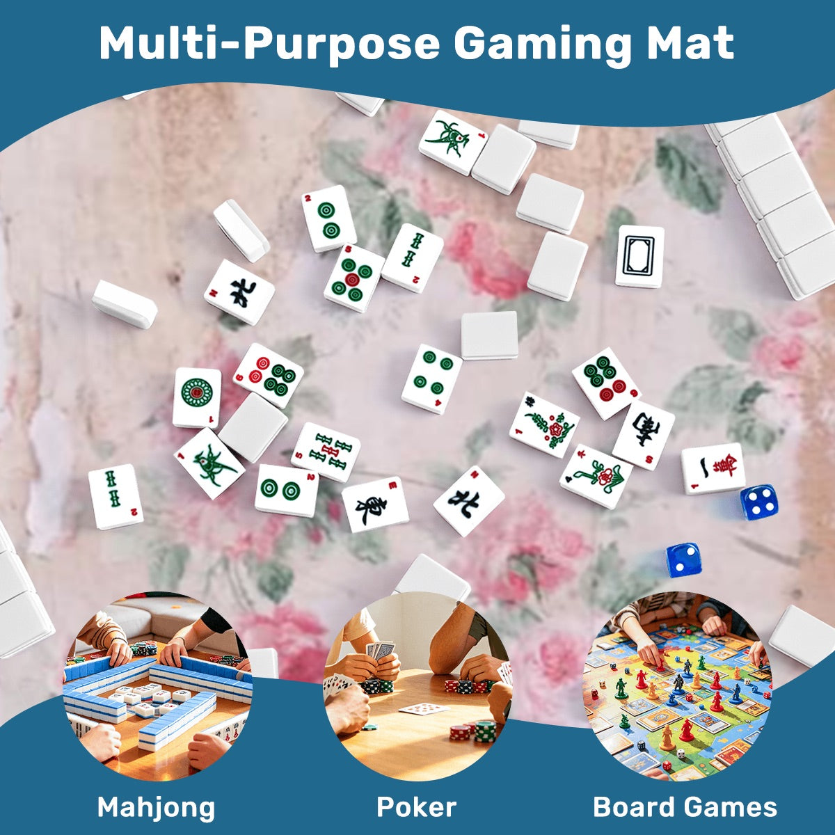 Shawshank Series Thickened Mahjong Mat SleekSurface (Ship Rolled Up)