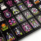 Pumpkin patch - Wicked Bulldog Halloween Mahjong Tiles  Single Layer