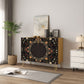 Wooden Storage Cabinet (Made in USA) Cardinals on black