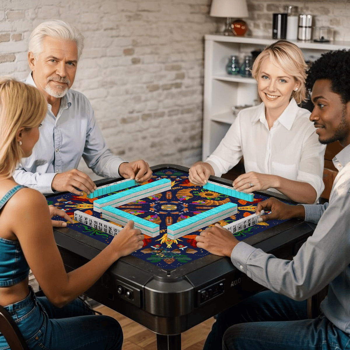 Mahjong Mat 33"x33" (Ship Rolled up) Thanksgiving