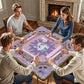 Dear Diary- lilac Mahjong Mat 31.5"x31.5" (Ship Rolled up)
