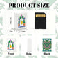 Green Mahjong Tiles Set (Floral Garden Style) (Single Layer)
