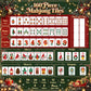 Christmas Cardinal American Mahjong Tiles Traditional Ted and Green
