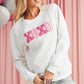 White Merry and Bright Quilted Sweatshirt