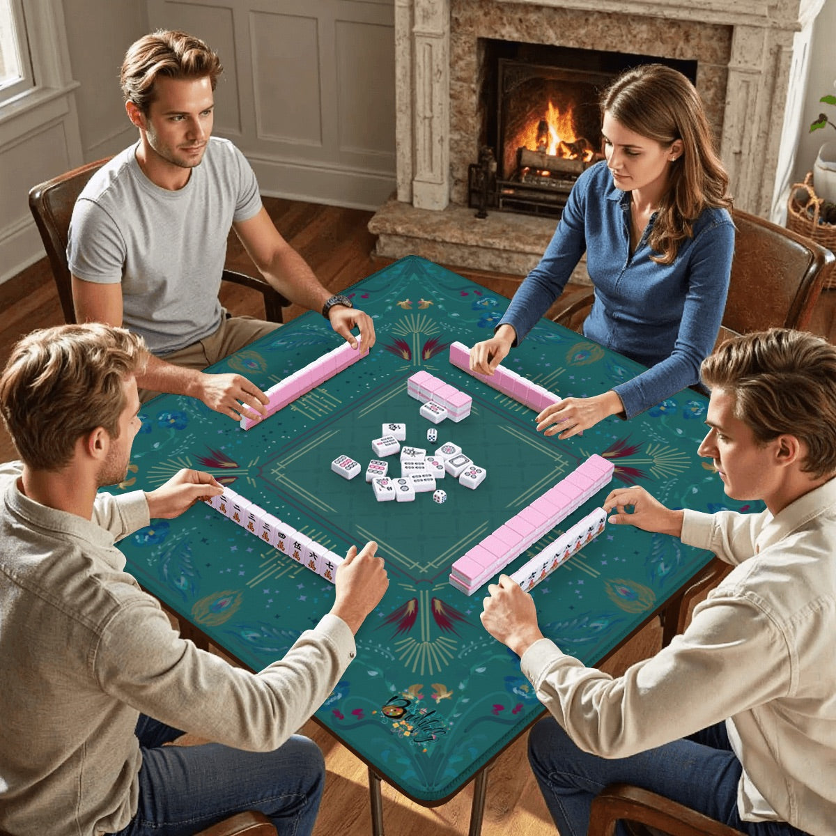 Roaring 20’s Mahjong Mat 31.5"x31.5" (Ship Rolled up)
