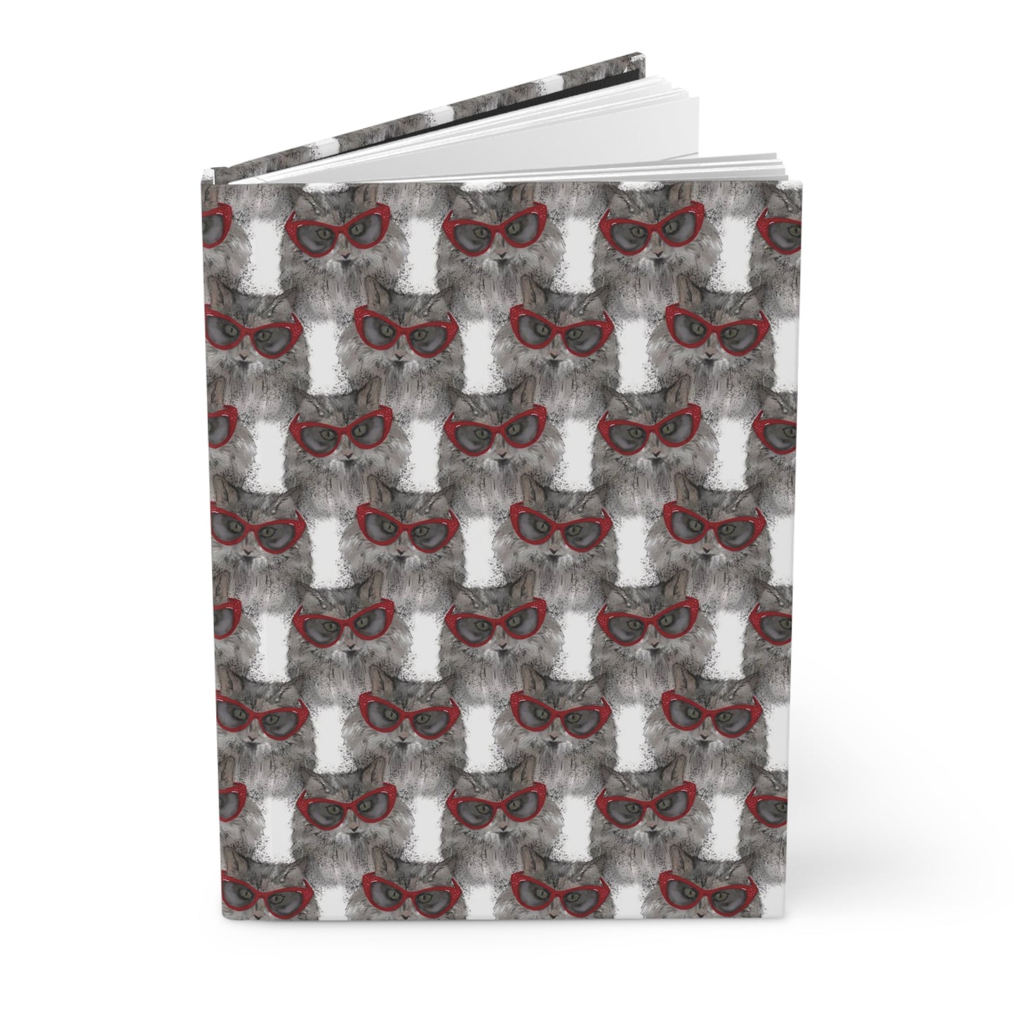 Catty Glasses Hardcover Journal Matte