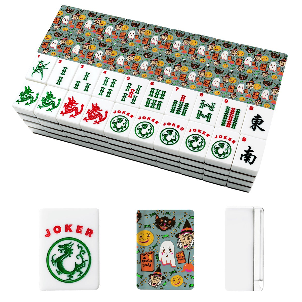 Vintage Halloween American Mahjong Tiles