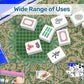 Mini Travel - Green texture design Mahjong Mat 20.9"x20.9" (Ship Rolled up)