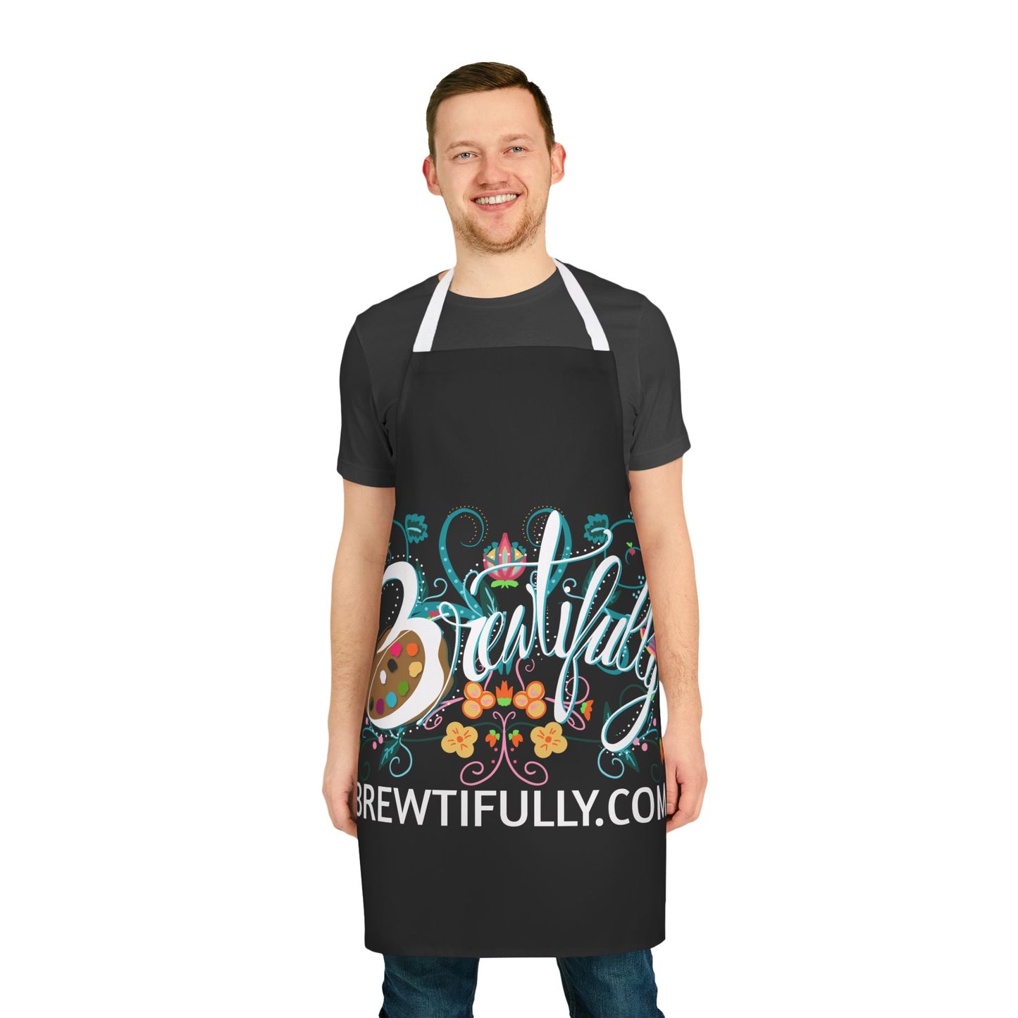 Brewtifully Apron, 5-Color Straps -Black