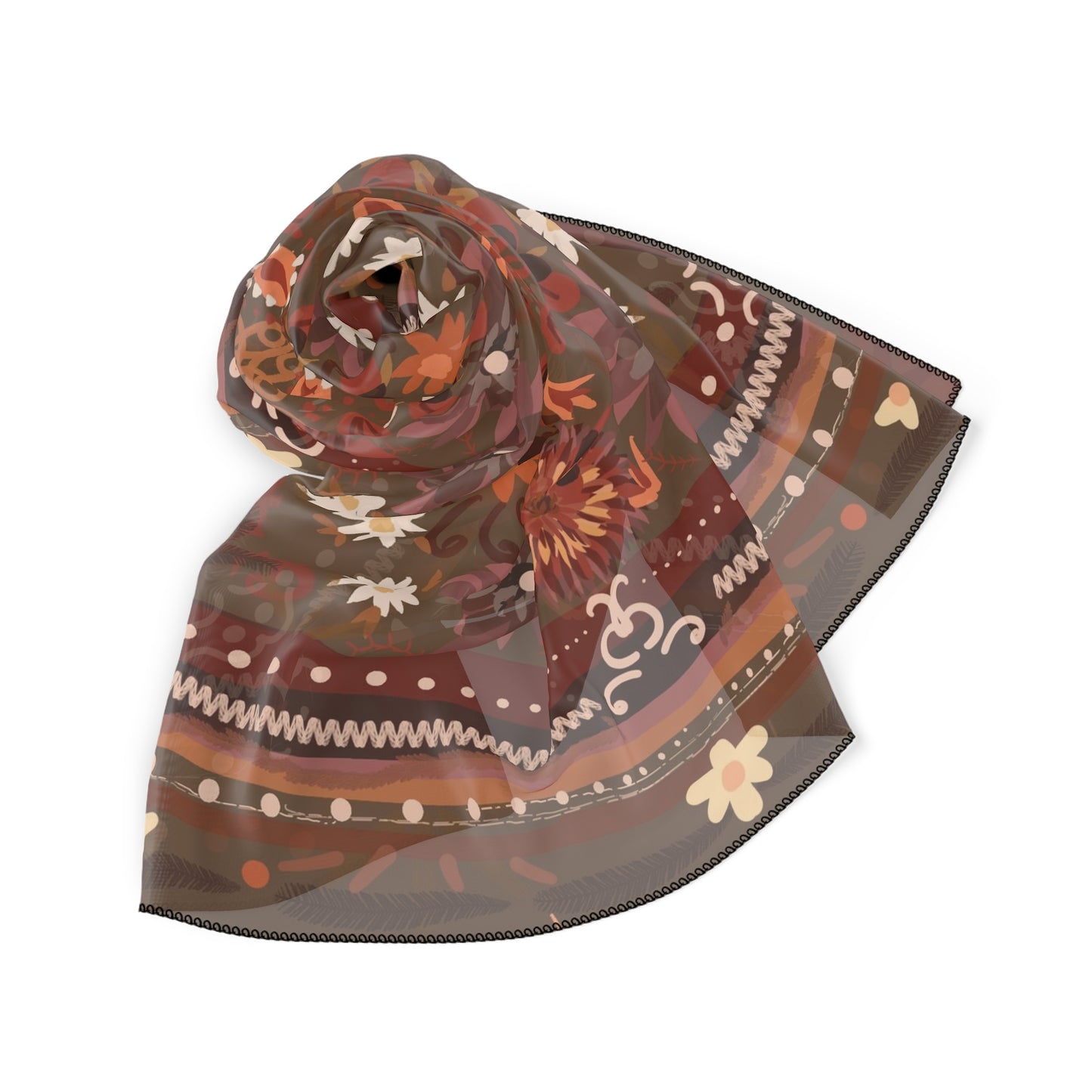 Desert Brown-Poly Scarf