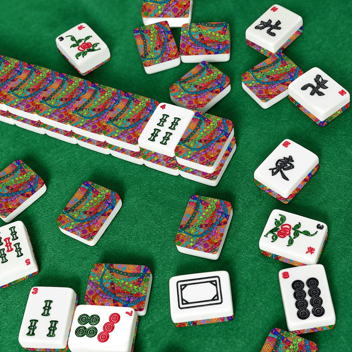 Paper chains American Mahjong Tiles