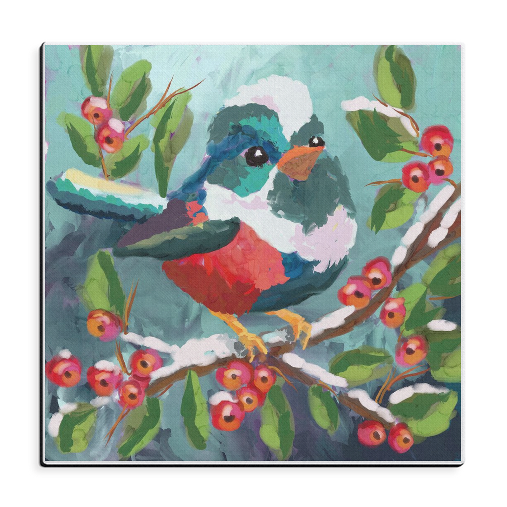 Winter Bird Magical Canvas Wraps-unframed- powered by Artivive