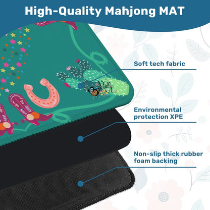 Bam-bam 'zon-Mahjong Mat 31.5"x31.5" (Ship Folded)