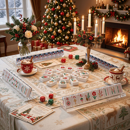 Snowman Stories Glam Holiday Christmas Mahjong Tiles