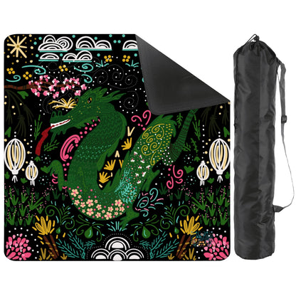 Folk Dragon Mahjong Mat 31.5"x31.5" (Ship Rolled up)