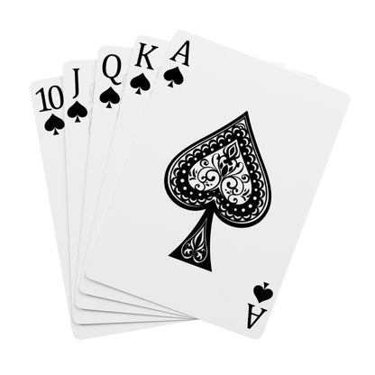 Mahjong Mat Matching- Poker Playing Cards — Decorative Ace of Spades Card Deck