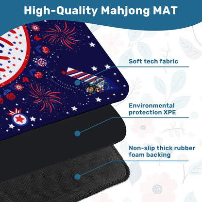 Patriotic ‘zon inpspired Mahjong Mat 31.5"x31.5" (Ship Folded)
