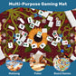 Mahjong Mat SleekSurface Burgundy sunflower