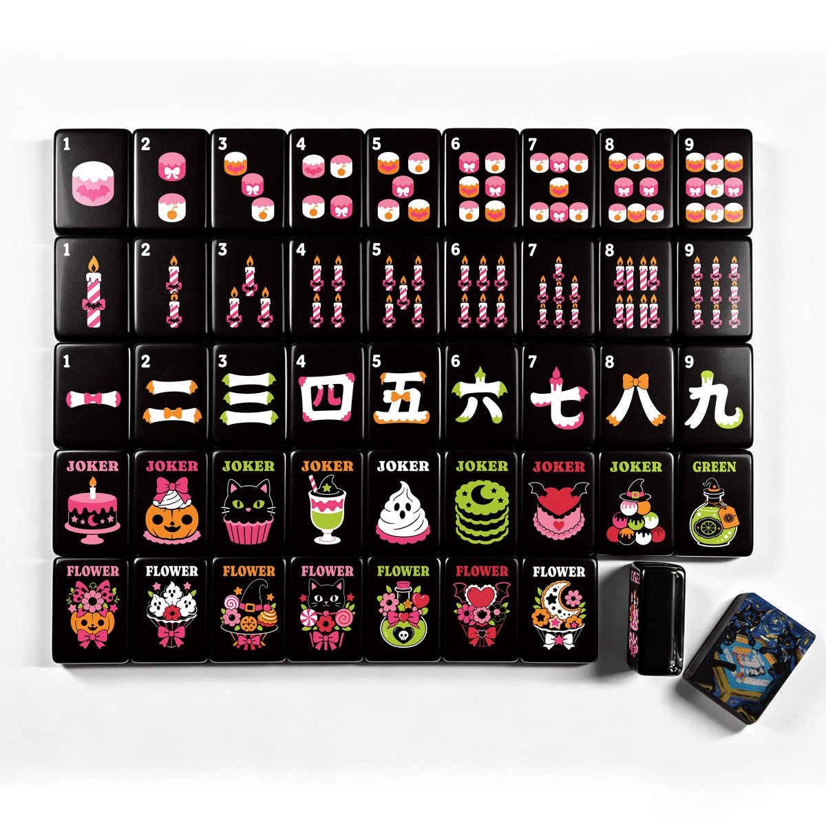 Paws, paws, paws Gothic Dessert Halloween Mahjong Tiles