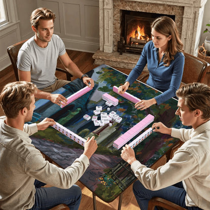 Mahjong Mat 33"x33" (Ship Rolled up) Haunting