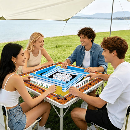 Mahjong Mat SleekSurface Halloween Sistas orange