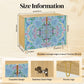 Wooden Storage Cabinet (Made in USA) Powder Blue Chinoiserie