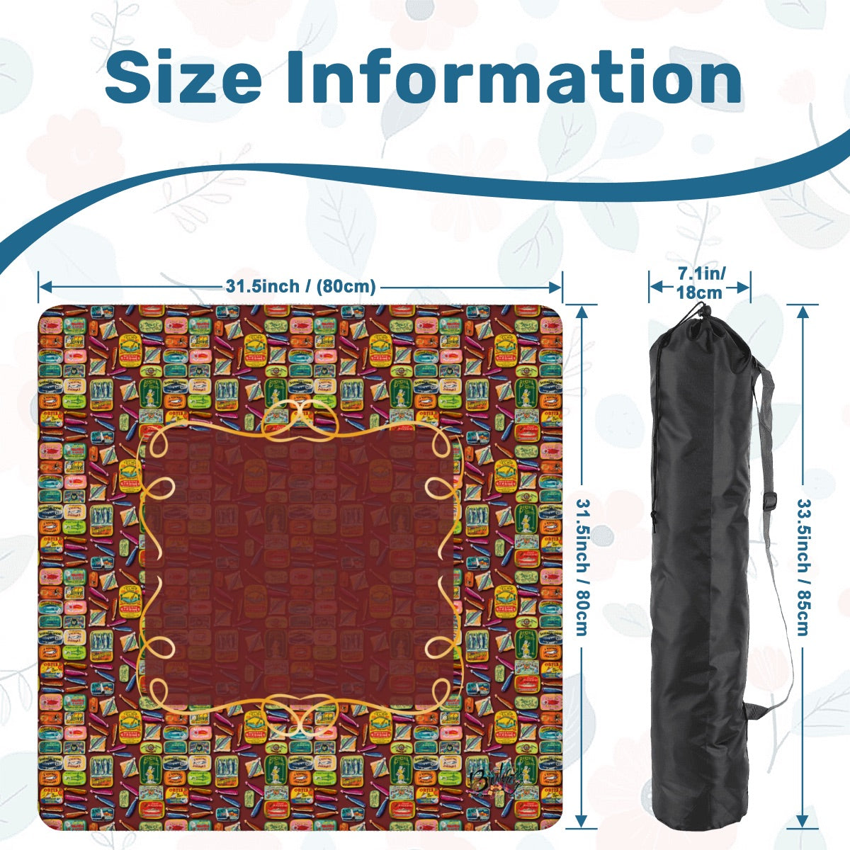 Sards Mahjong Mat 31.5"x31.5" (Ship Rolled up)