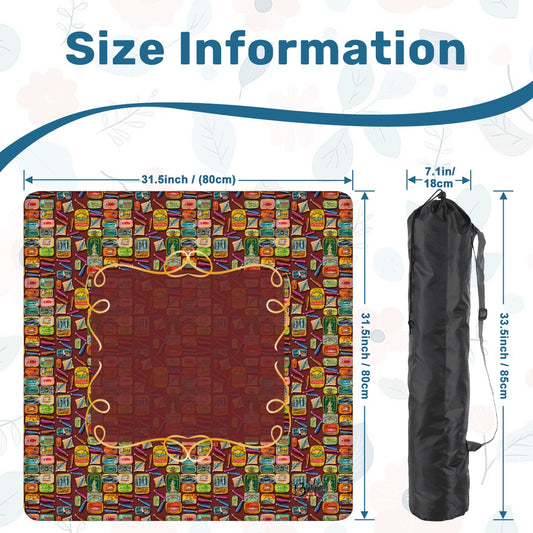 Sards Mahjong Mat 31.5"x31.5" (Ship Rolled up)