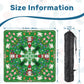 2026 Green Penguin Winter Mahjong Mat 31.5"x31.5" (Ship Rolled up)