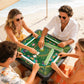 Summer design on Green- Mini travel Mahjong Mat 20.9"x20.9" (Ship Rolled up)