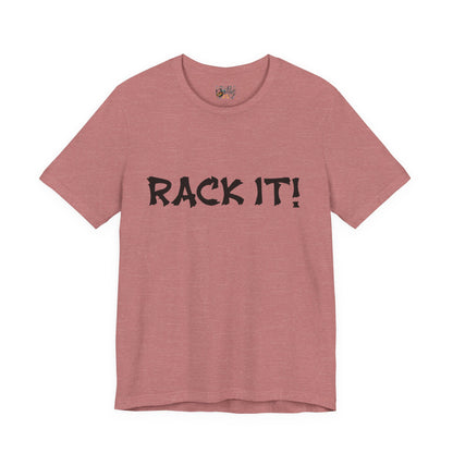 Rack It! Graphic Tee — Casual Statement Shirt for Gamers & Pool Players