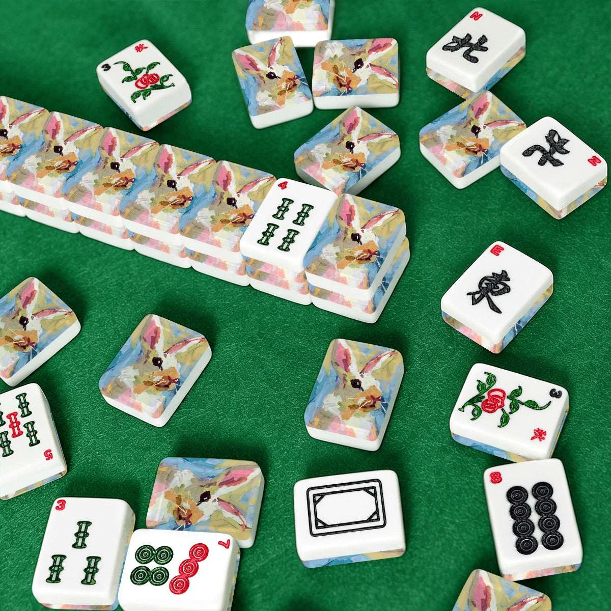 Hunny bunny American Mahjong Tiles