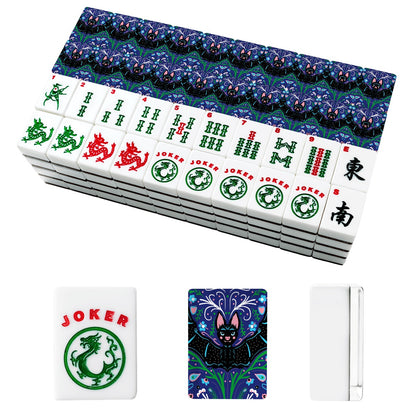 Folk Batty American Mahjong Tiles