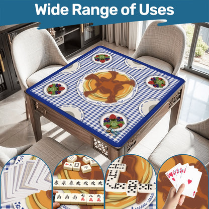 Breakfast is butter with Mahjong Mahjong Mat Larger size: 33"x33" (Ship Rolled up)