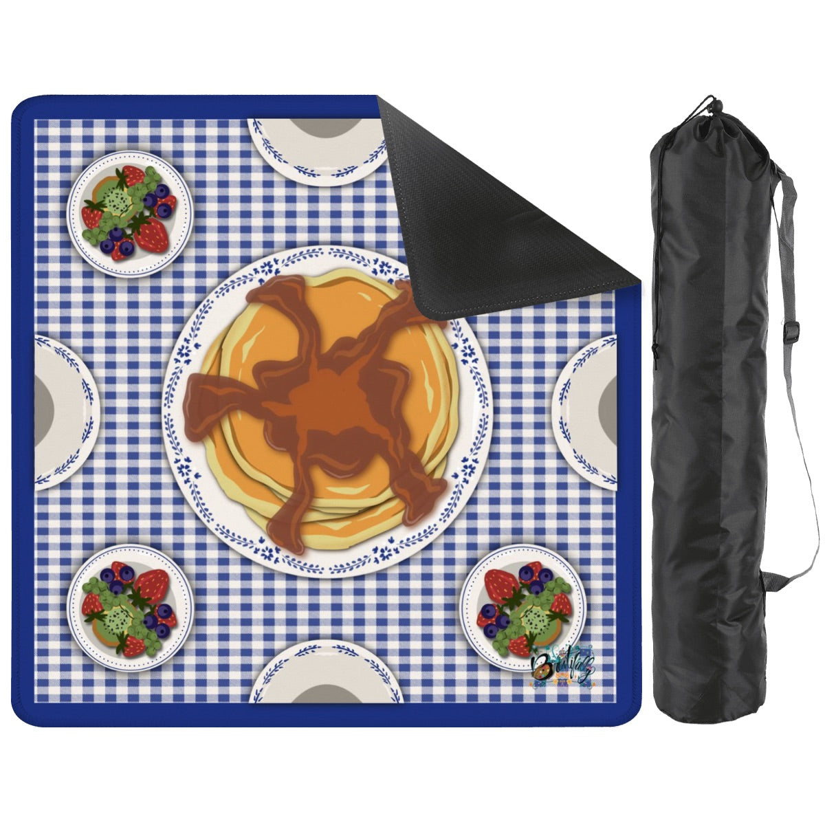 Breakfast is butter with Mahjong Mahjong Mat 33"x33" (Ship Rolled up)