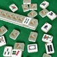 Pretty, pretty players on Sage green American Mahjong Tiles