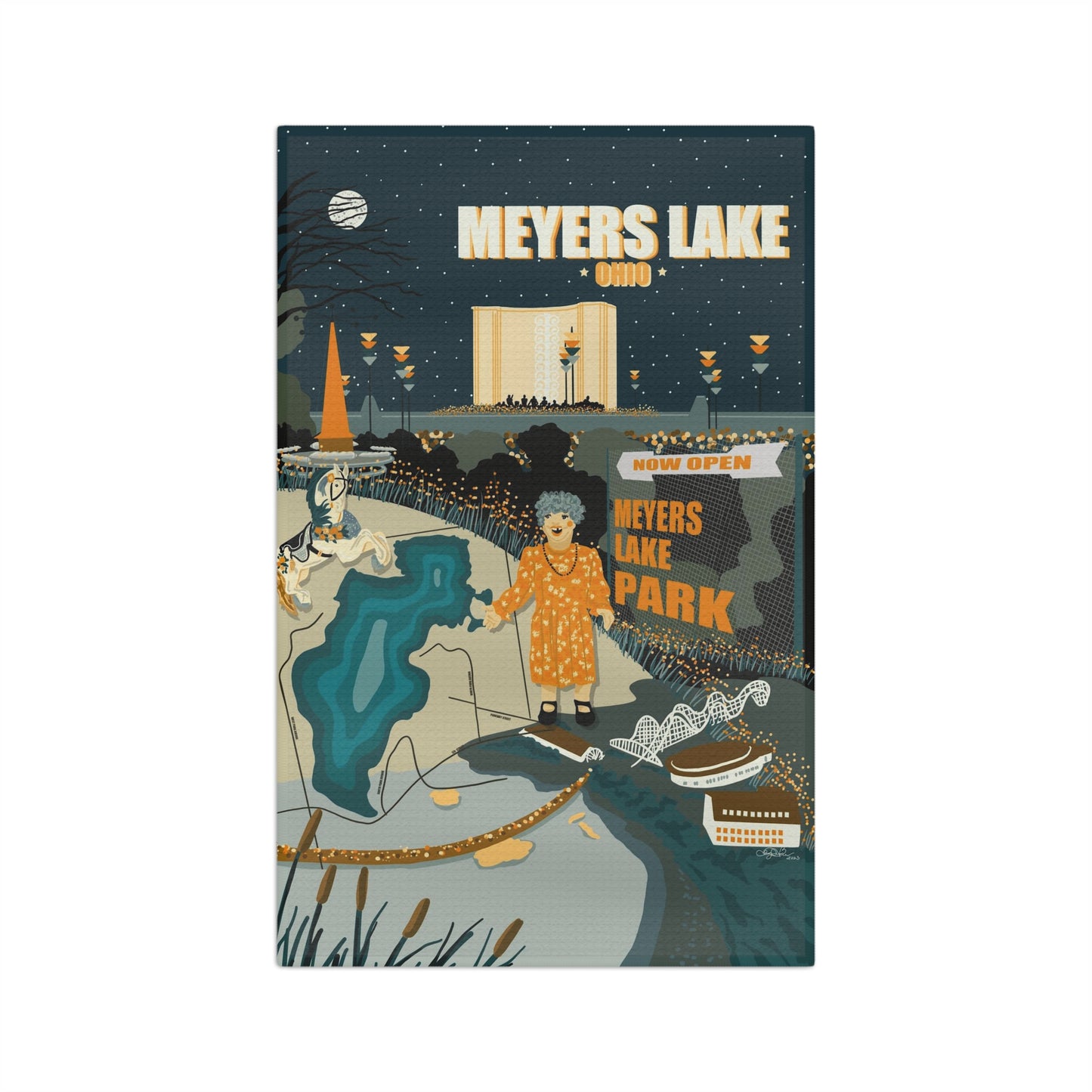 Meyers Lake Soft Tea Towel