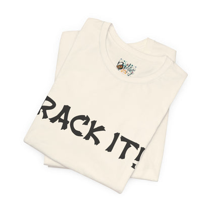 Rack It! Graphic Tee — Casual Statement Shirt for Gamers & Pool Players