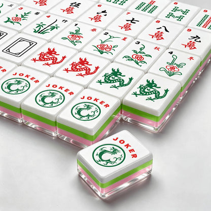 4 layer American Mahjong Tiles Set Painted Bunny