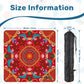 Summer design on red- Mini travel Mahjong Mat 20.9"x20.9" (Ship Rolled up)