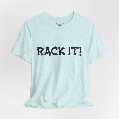 Rack It! Graphic Tee — Casual Statement Shirt for Gamers & Pool Players