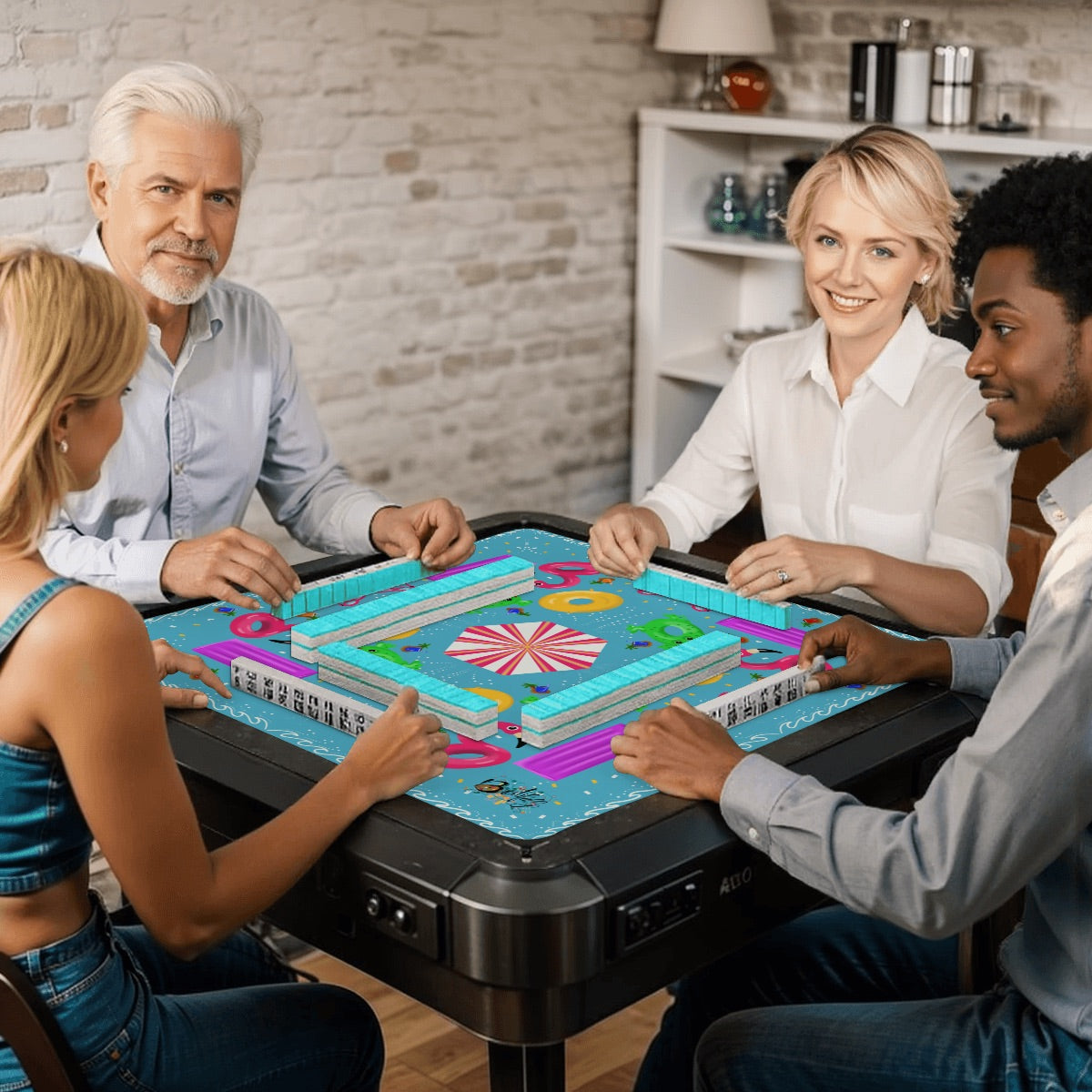 Summer toys -Mahjong Mat 31.5"x31.5" (Ship Rolled up)