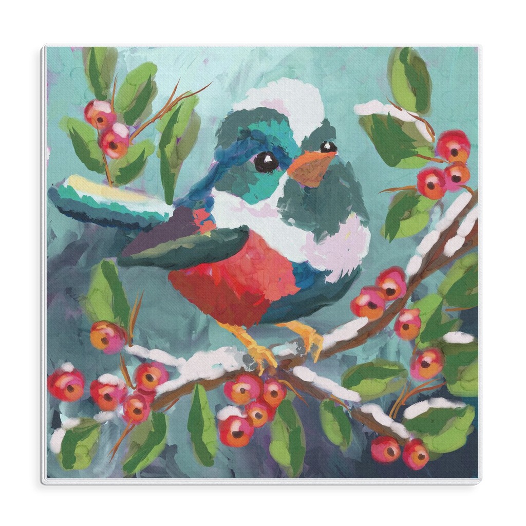 Winter Bird Magical Canvas Wraps-unframed- powered by Artivive