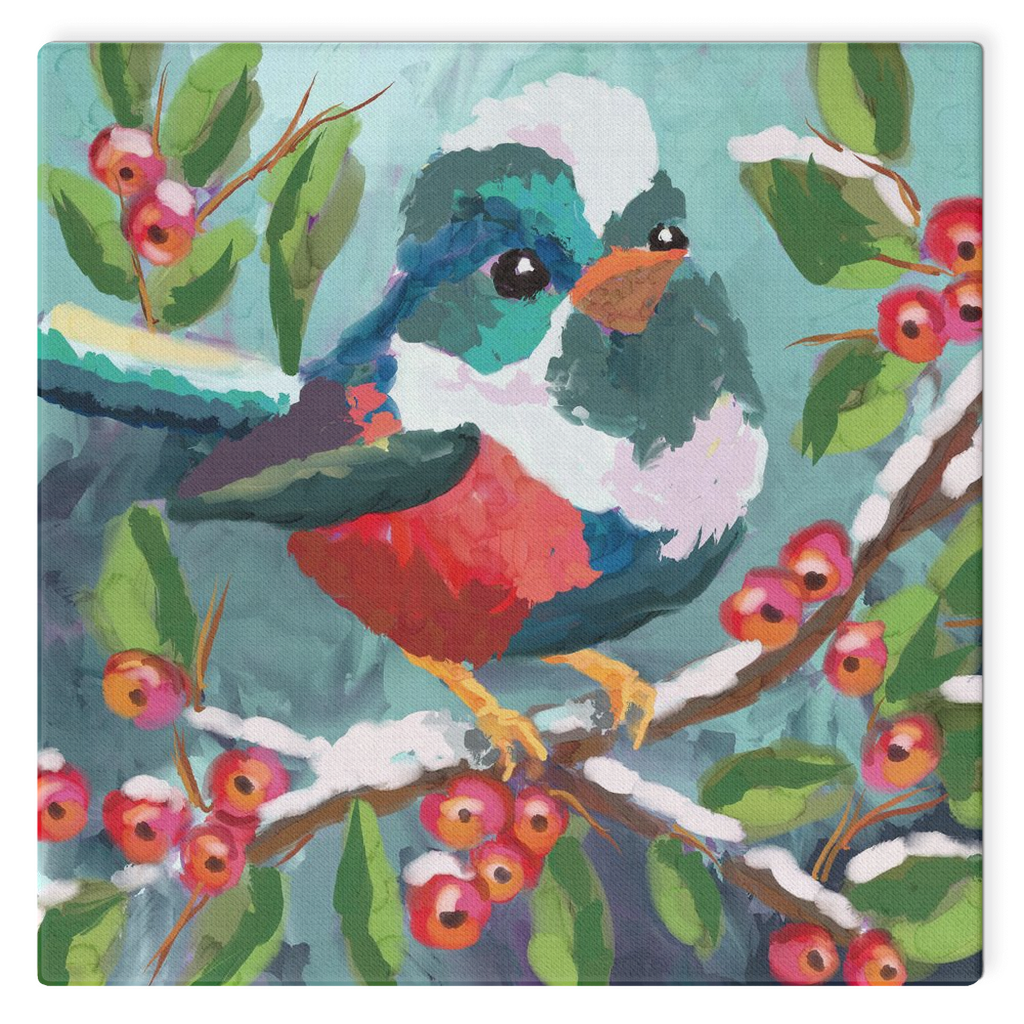 Winter Bird Magical Canvas Wraps-unframed- powered by Artivive