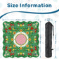 Strawberry Summer Season on Green - Scalloped Mahjong Mat 31.5"x31.5" (Ship Rolled up)