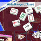 Roaring 20’s-burgundy- Mini Travel Mahjong Mat 20.9"x20.9" (Ship Rolled up)