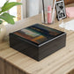 The Delamater Series- Abstract Nightscape Jewelry Box — Modern Painted Keepsake Box